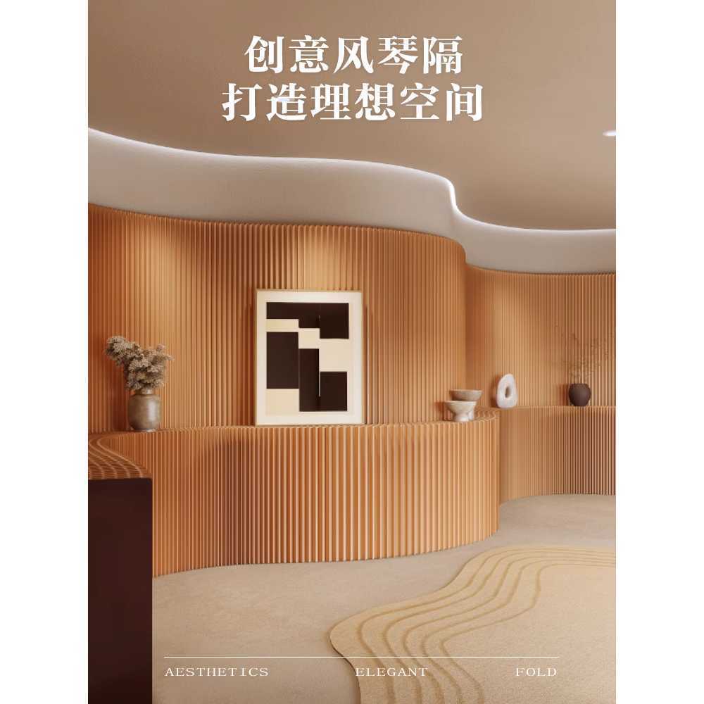 종이 가벽 접이식 파티션 경량 가림막 대형 칸막이 200-300x35x150cm - 상세 이미지 5
