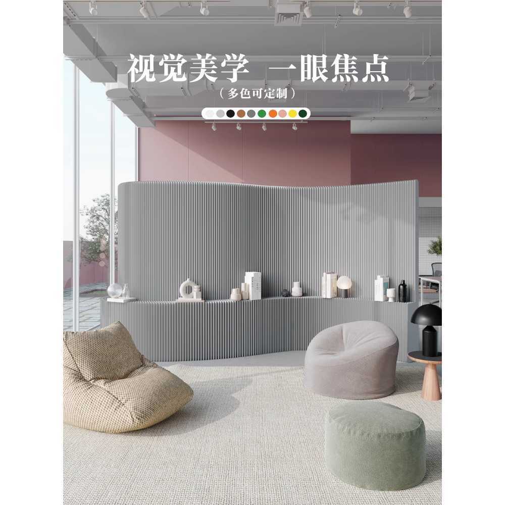 종이 가벽 접이식 파티션 경량 가림막 대형 칸막이 200-300x35x150cm 이미지 6