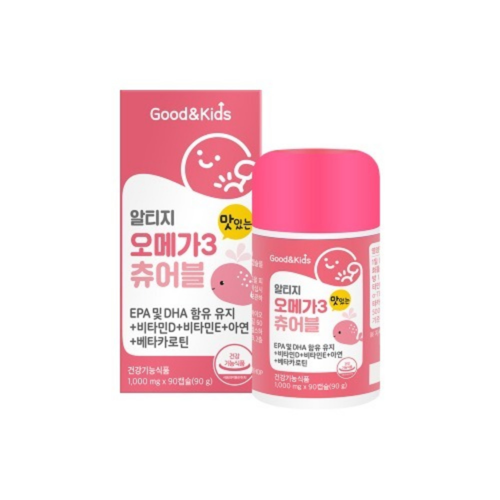 내츄럴플러스 굿앤키즈 알티지 오메가3 츄어블 아기 임산부 피쉬오일 구미 90캡슐, 3개 - 상세 이미지 2