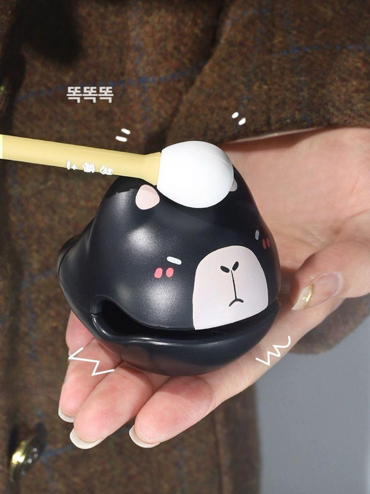 귀여운 목탁 타악기 기도 인테리어 명상 정서적 안정 장식 스트레스 해소 책상 장식품 돼지문으로들어가기 - 상세 이미지 5