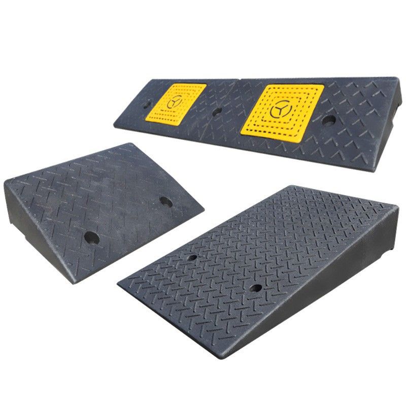 차량진입판 문턱 문지방 고무매트 연석 진입로 발판 50x25x5cm - 상세 이미지 5