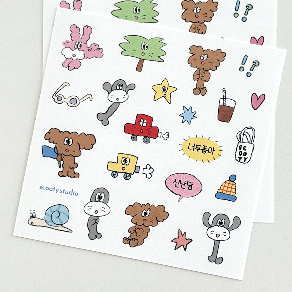 스쿠티 클럽 스티커 05 제품 이미지