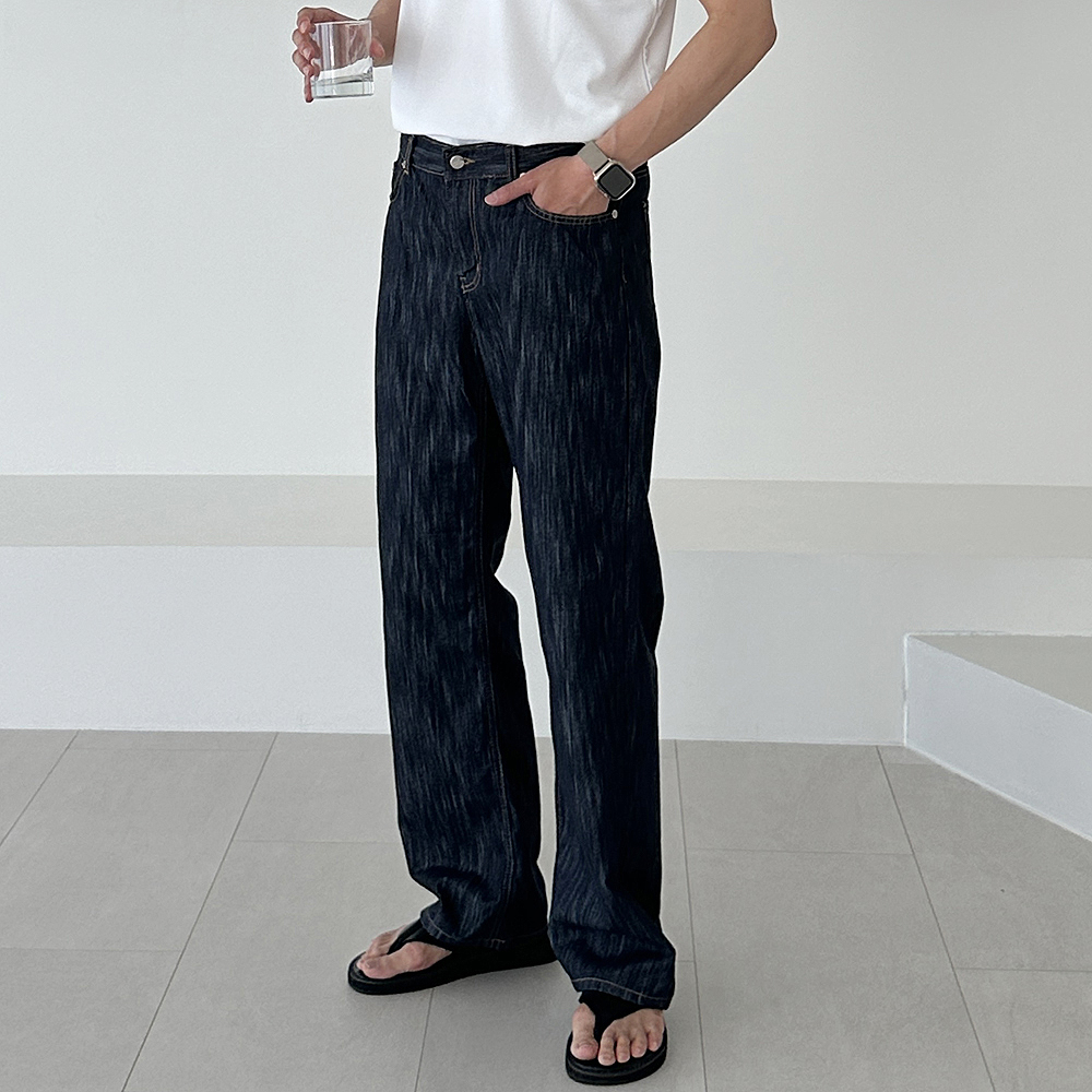 남자 여름청바지 아이스 팬츠 남자와이드청바지