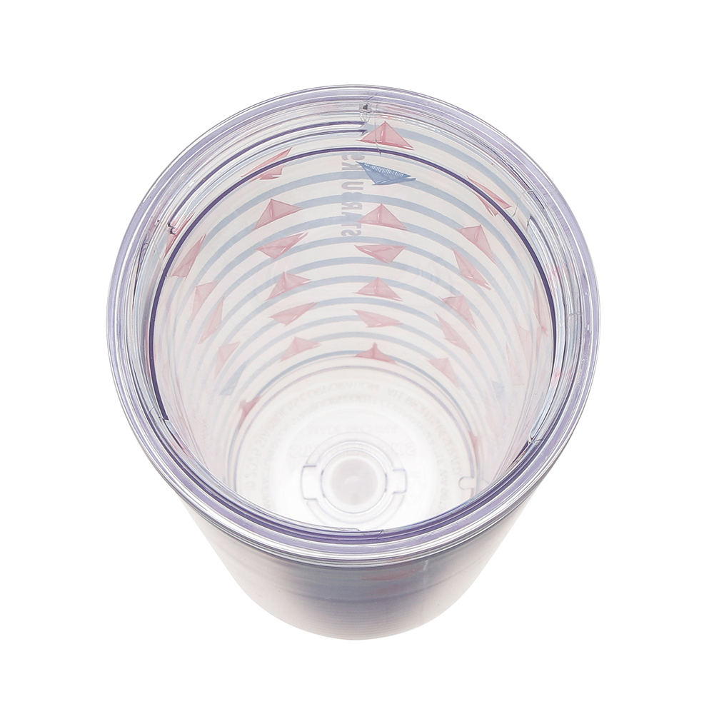 일본 스타벅스 콜드컵 텀블러 마린 보더 빨대 355ml - 상세 이미지 3