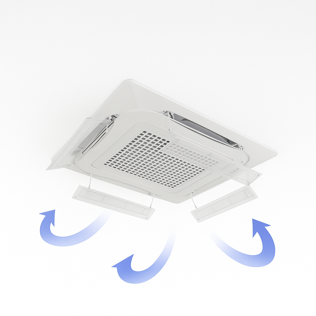 천장형에어컨바람막이 냉기직바람차단 1P