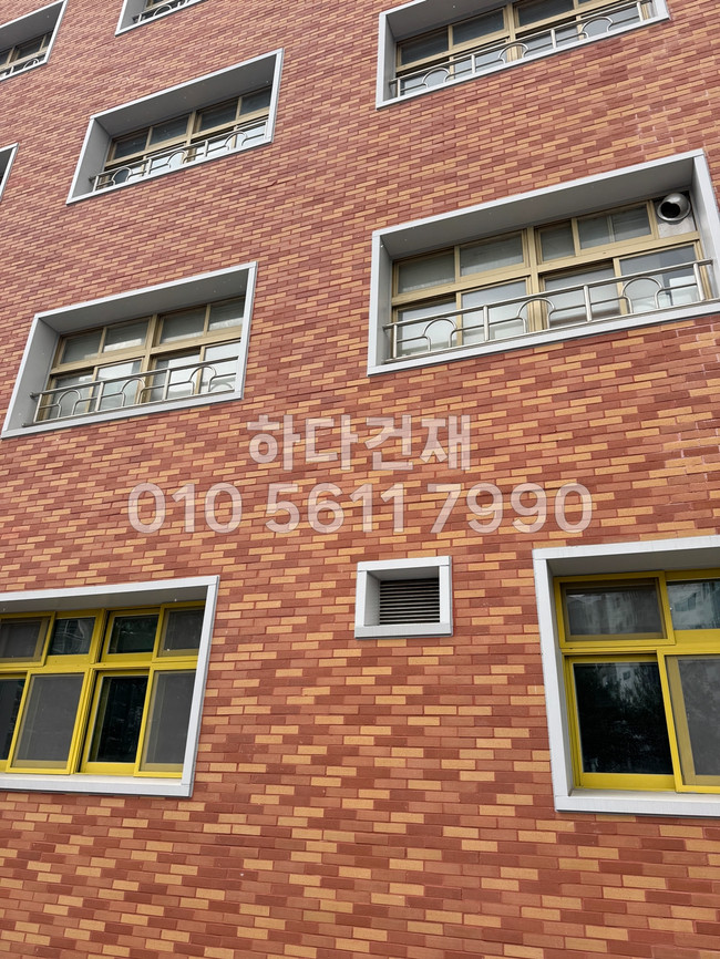 올라운더 점토타일 240x60x12T SR, SY, SO 혼합시공사례 / 하다건재 학교 관공서 납품