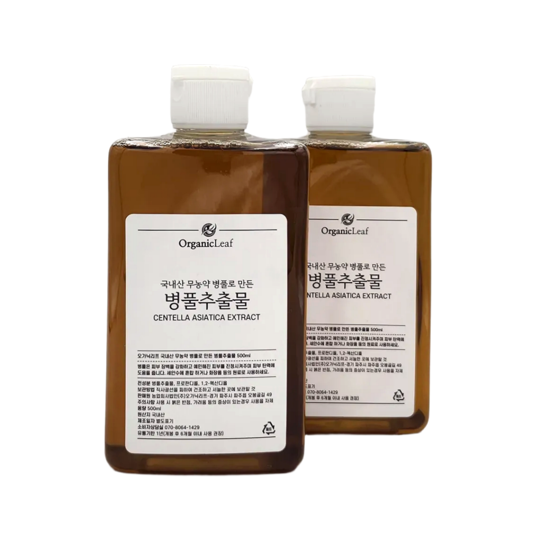 오가닉리프 국내산 무농약 병풀로 만든 병풀 추출물 원액 500ml, 2개 - 상세 이미지 2