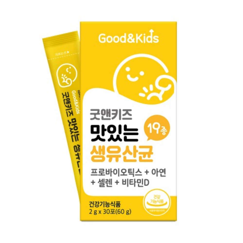 내츄럴플러스 굿앤키즈 맛있는 생유산균 두돌아기 신생아 다이렉트 약 1개월 30포, 5개 - 상세 이미지 2