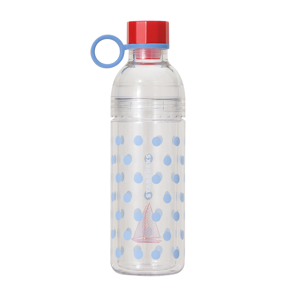 일본 스타벅스 스트랩 포함 이중 구조 보틀 마린 도트 473ml - 상세 이미지 2