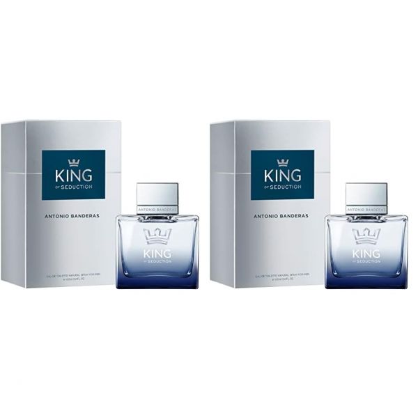 Perfumes 킹 오브 시덕션 오 드 뚜왈렛 스프레이 Men Masculine 인텐스 and Energetic Fragrance with 베르가못 애플 3.4 : 엘엘순수컴퍼니