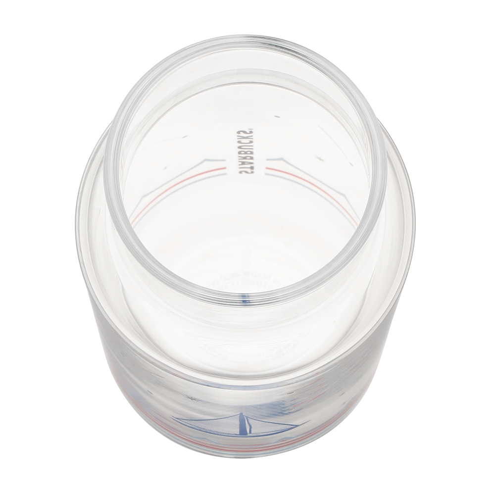 일본 스타벅스 글라스 텀블러 마린 보더 빨대 473ml - 상세 이미지 3