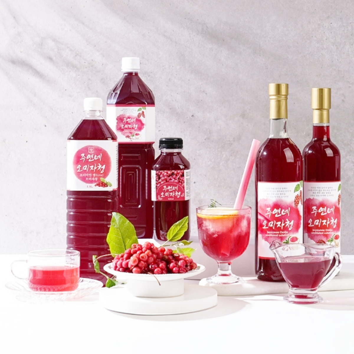 수제 오미자청 원액 엑기스 선물 500ml 2병 임산부 선물 즙 진액 효소 만들기 효능