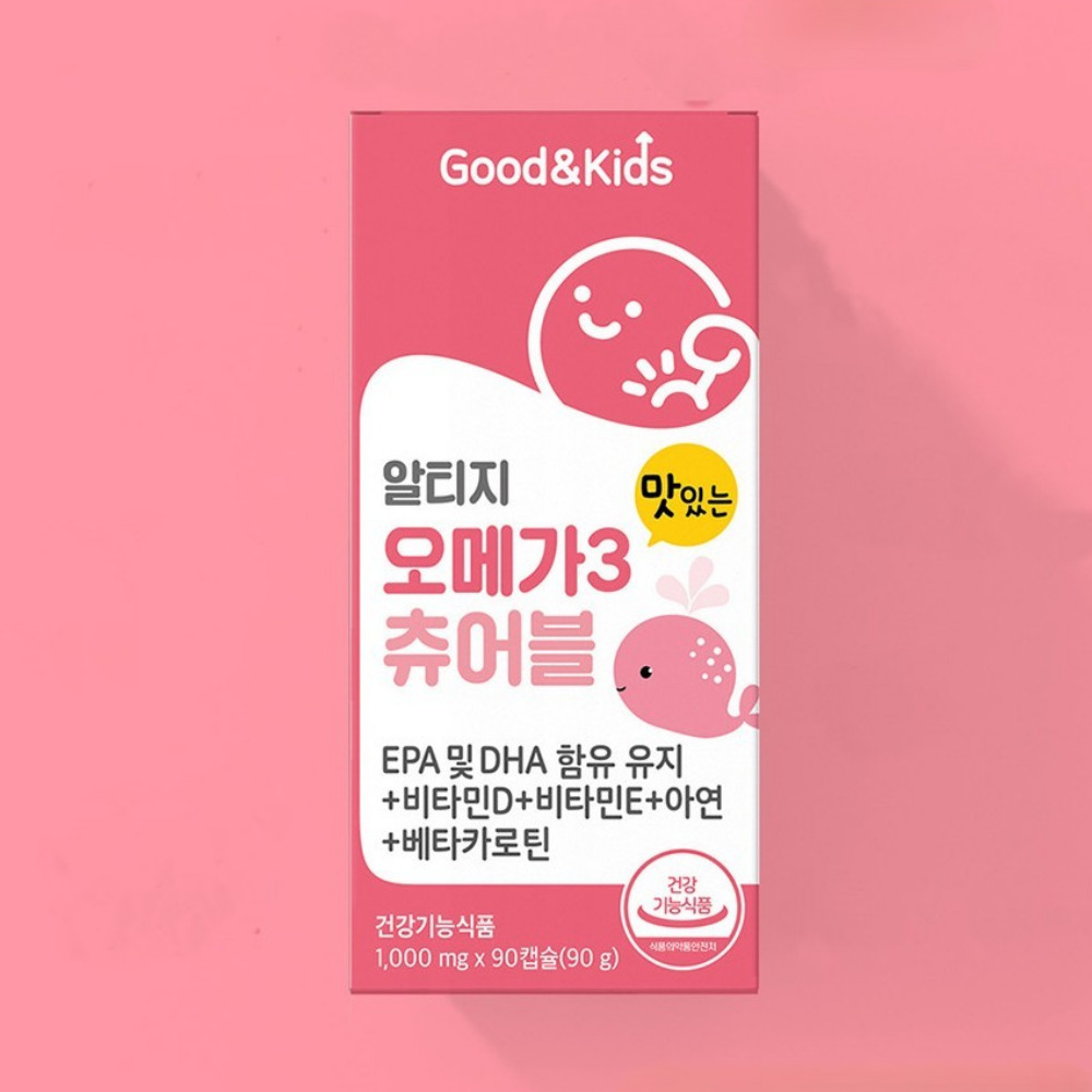 내츄럴플러스 굿앤키즈 알티지 오메가3 츄어블 아기 임산부 피쉬오일 구미 90캡슐, 3개 이미지 7