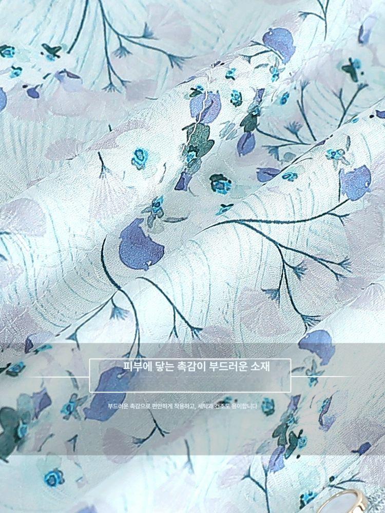 할머니옷 엄마옷 중년  노인 셔츠 봄 여름 얇은 티셔츠 블라우스  70대 80대 90대 반팔티 1.핑크 A - 상세 이미지 3