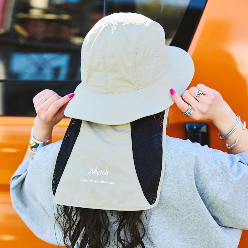 난가 모자 NYLON TUSSER SUNSHADE HAT 사파리 1488328800058 - 상품 이미지