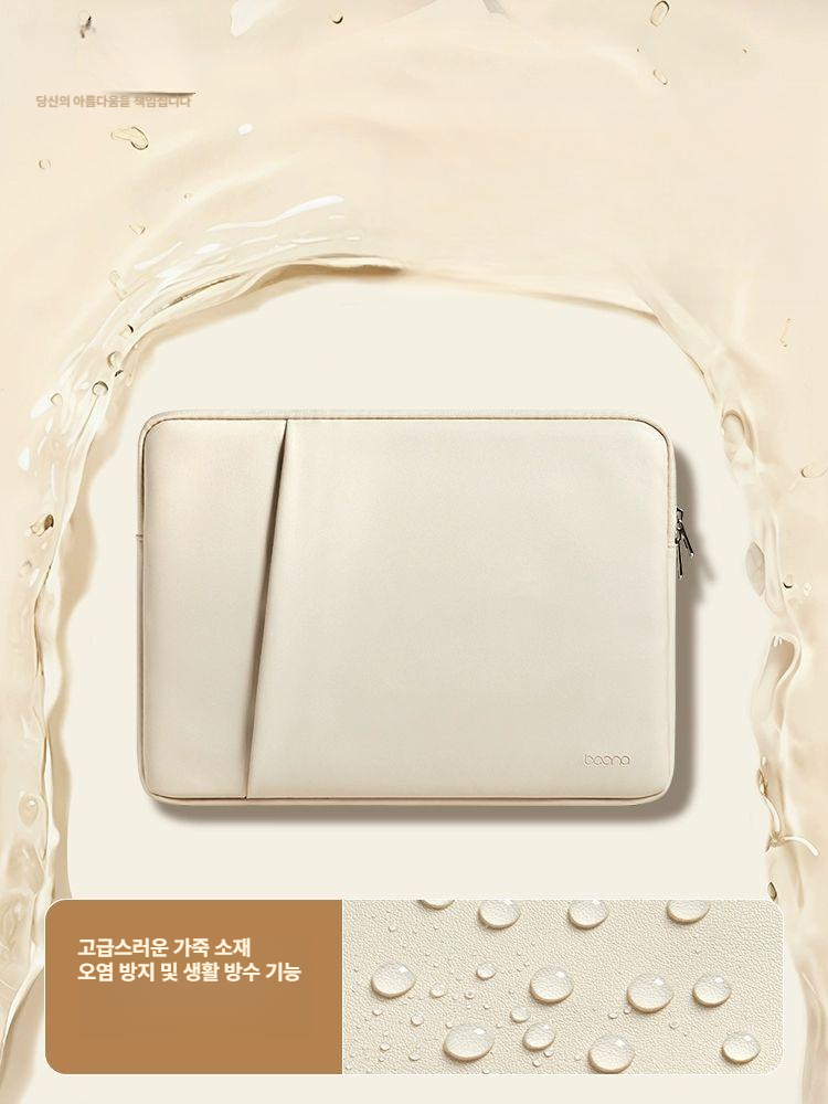 노트북가방 태블릿pc가방 플 북 갤럭시 파우치15,16인치 1.더블 레이어-라이트 베이지 - 상세 이미지 5