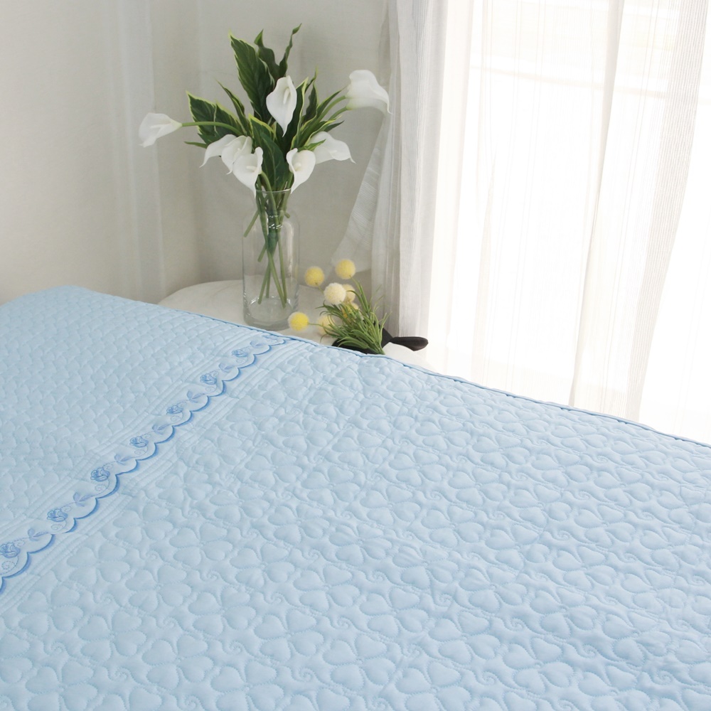건강한 순면 고밀도 누빔 면 침대 매트리스 커버 S