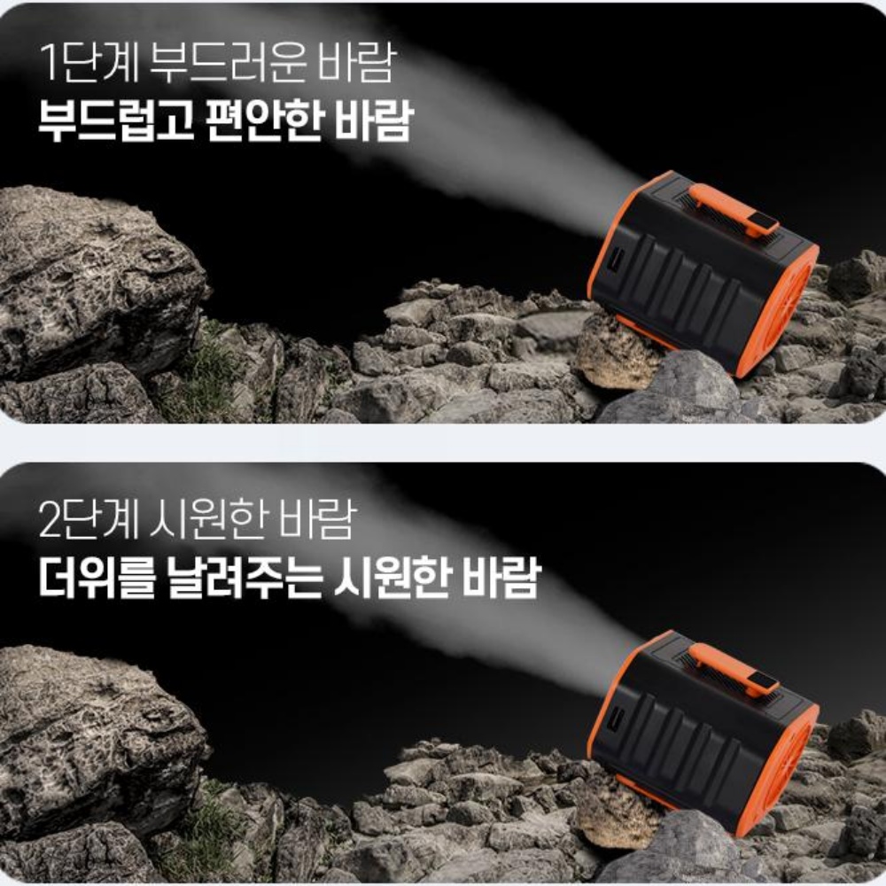 허리에차는선풍기 허리띠 클립 옷속 몸 허리 휴대용 바디 등 벨트 - 상세 이미지 5