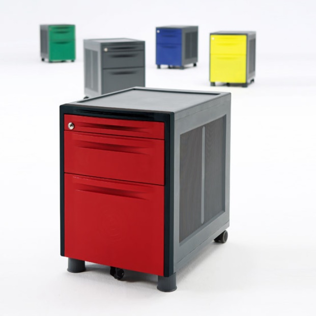 사무실 이동식 책상 보조 수납장 이동형 서랍장 사무용 보조 서랍