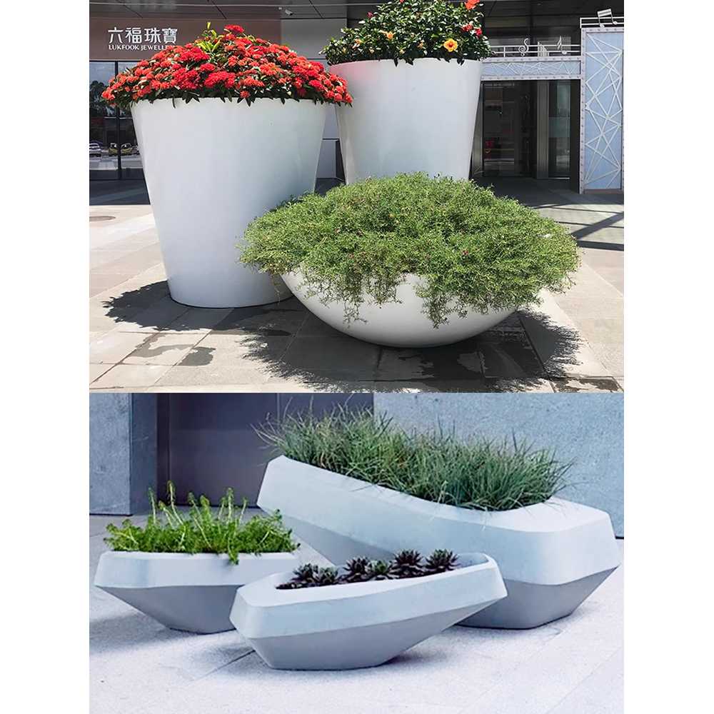 야외 대형 화분 옥상 테라스 카페 레스토랑 특대형 40x36cm - 상세 이미지 3