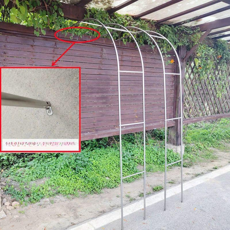 반쪽 하프 장미아치 가든 건물 울타리 지지대 아치 넝쿨 반원형 0.7m 38cm 대 - 상세 이미지 4