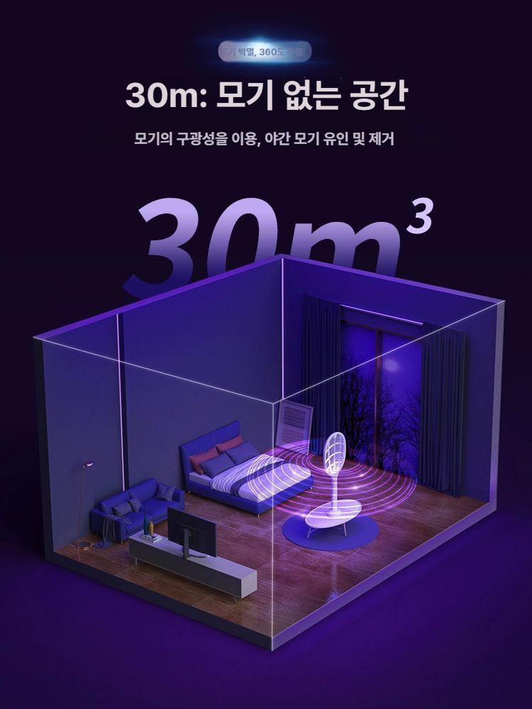 모기채 전자 벌레 해충 강력 퇴치용품 스와터 충전식 가정용 파리채 램프 이중 연장 베이스-강력 - 상세 이미지 2