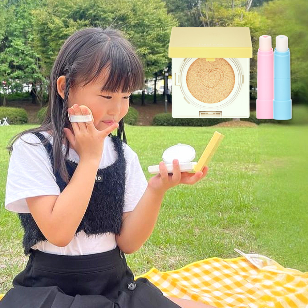 [쿠션+립밤]프롬키즈 블링듀오 세트 유아 어린이 초등 화장놀이 뷰티 메이크업 선물