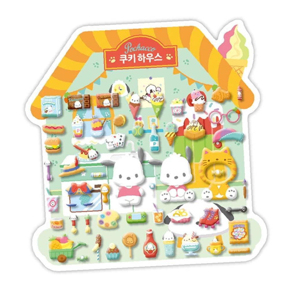 데코 다꾸 쿠키하우스 스티커 포차코 5P 스티커놀이 : 해피-다올I