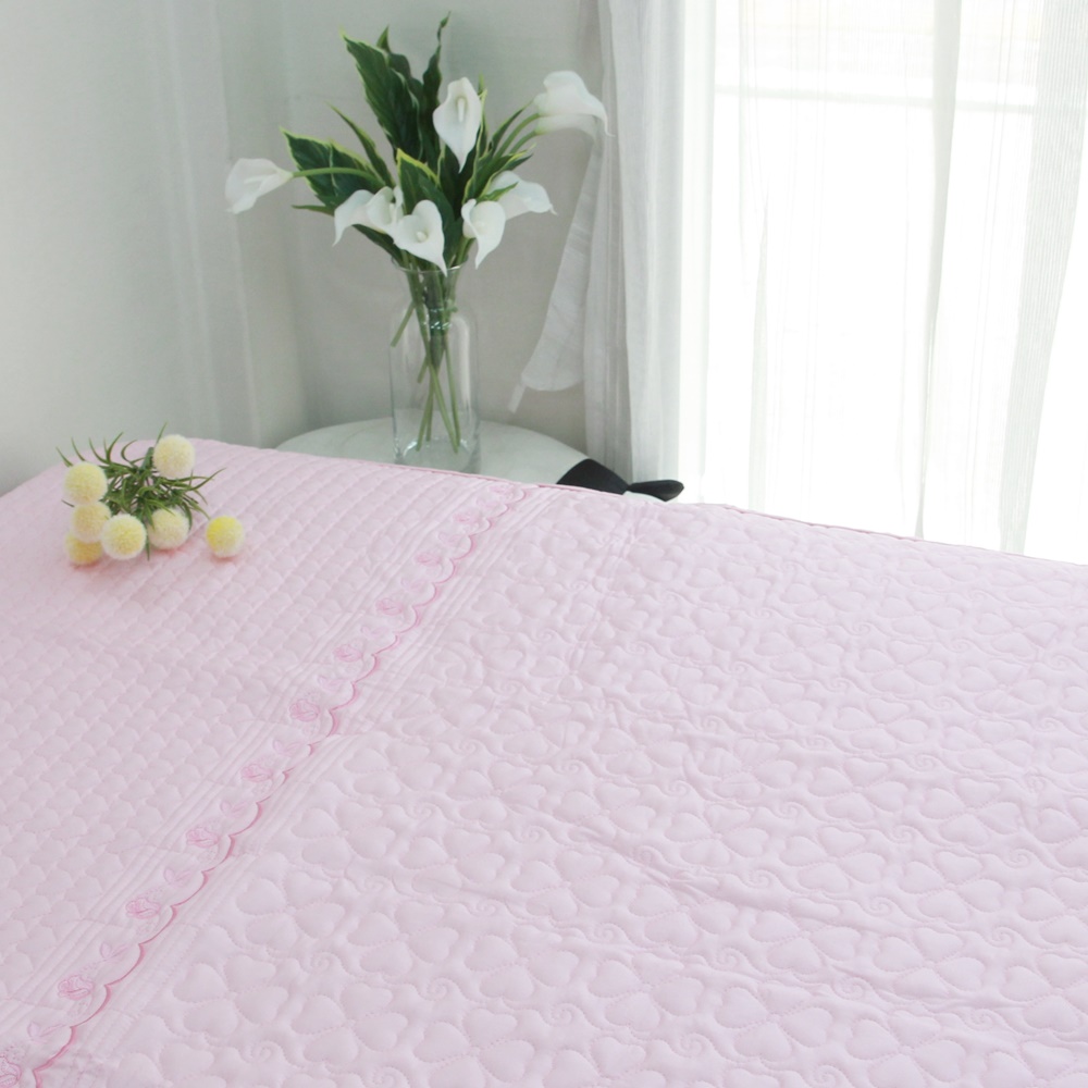 건강한 순면 고밀도 누빔 면 침대 매트리스 커버 S