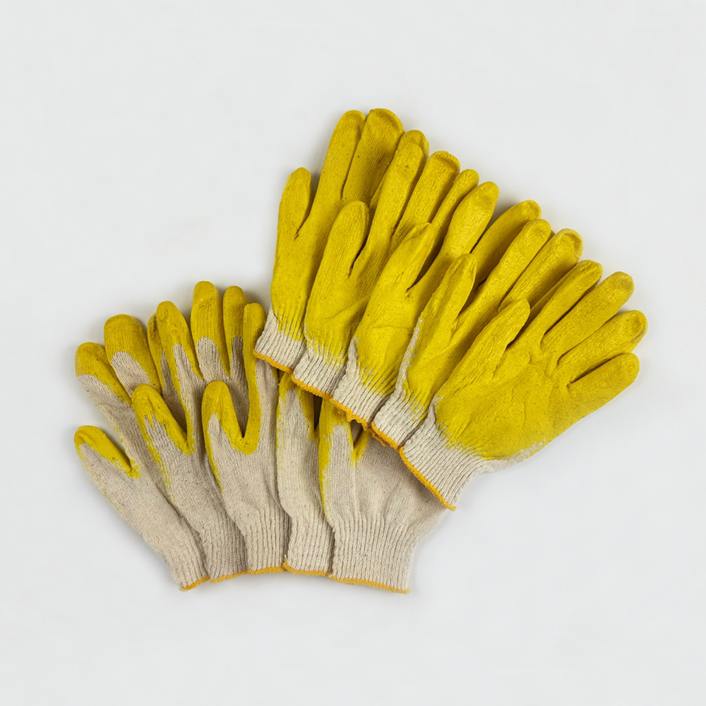 [N배송]가드맨 반코팅 면 목장갑 반코팅장갑 황반 노랑 30켤레 - 상품 이미지