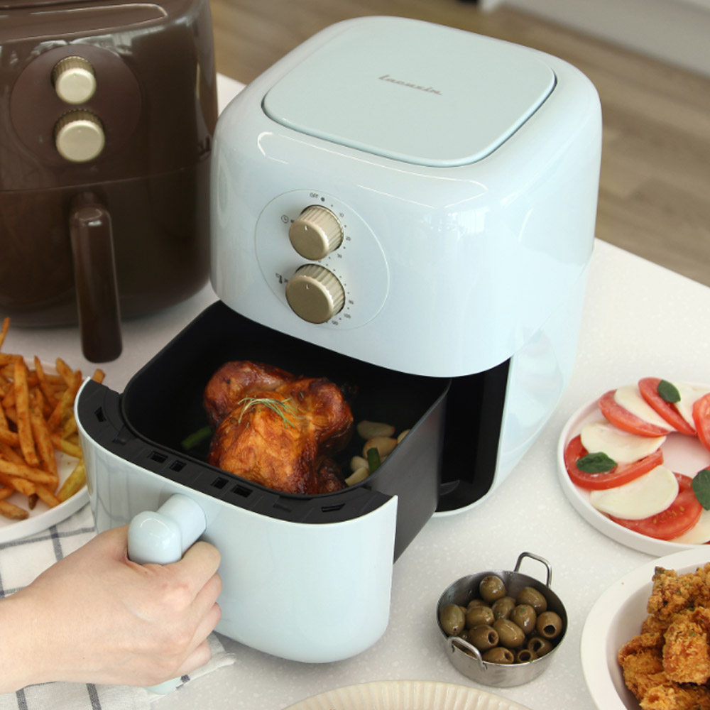 가정용 소형 에어프라이어 미니 에어프라이어 스텐받침포함