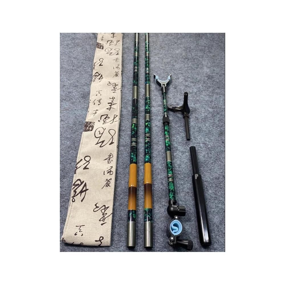 주문봉 중층 받침대 꼽기식 낚시대 대나무 초경질 홀더 고법사 받침대 2.3m - 상세 이미지 3