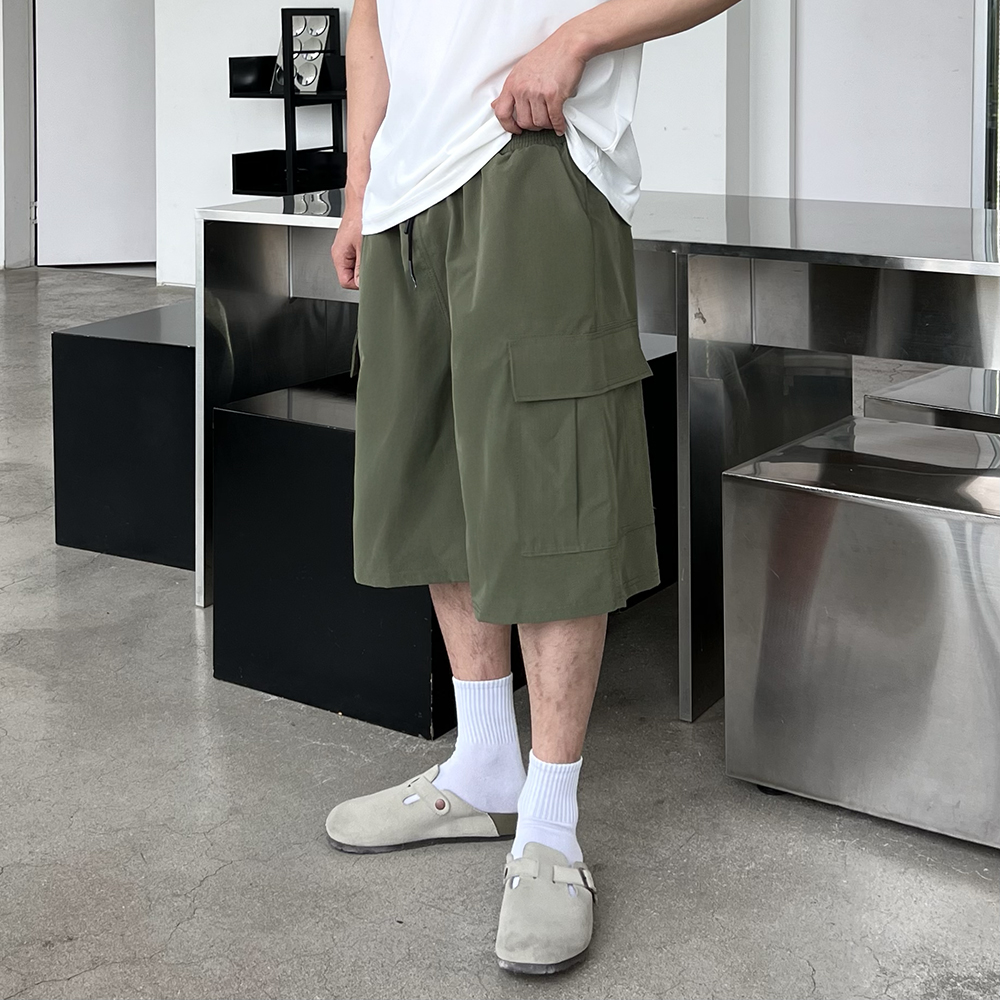 나일론반바지 카고반바지 남자버뮤다팬츠 - 상세 이미지 4