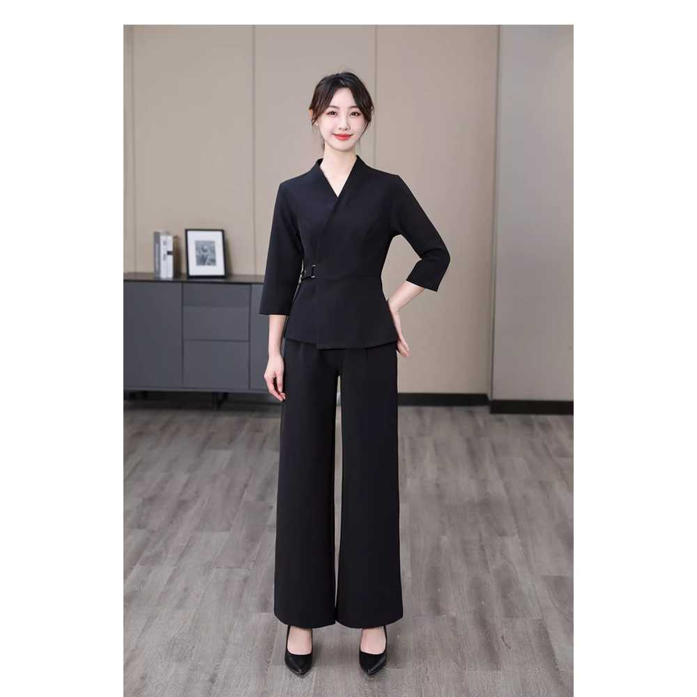 식당 유니폼 홀서빙 긴팔 요식업 음식점 종업원 가운 이미지 6