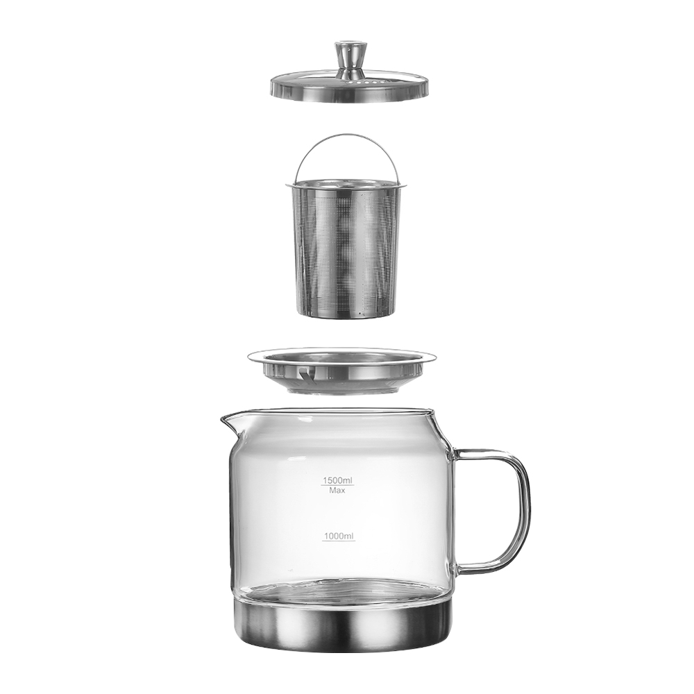 마린 베이직 내열 유리 약탕기 주전자 인덕션 포트 글라스팟 1500ml - 상세 이미지 3