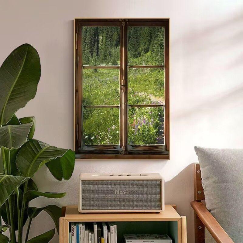 창문 풍경 패브릭 포스터 8종 숲 하늘 그림 액자 A 40x60 - 상품 이미지