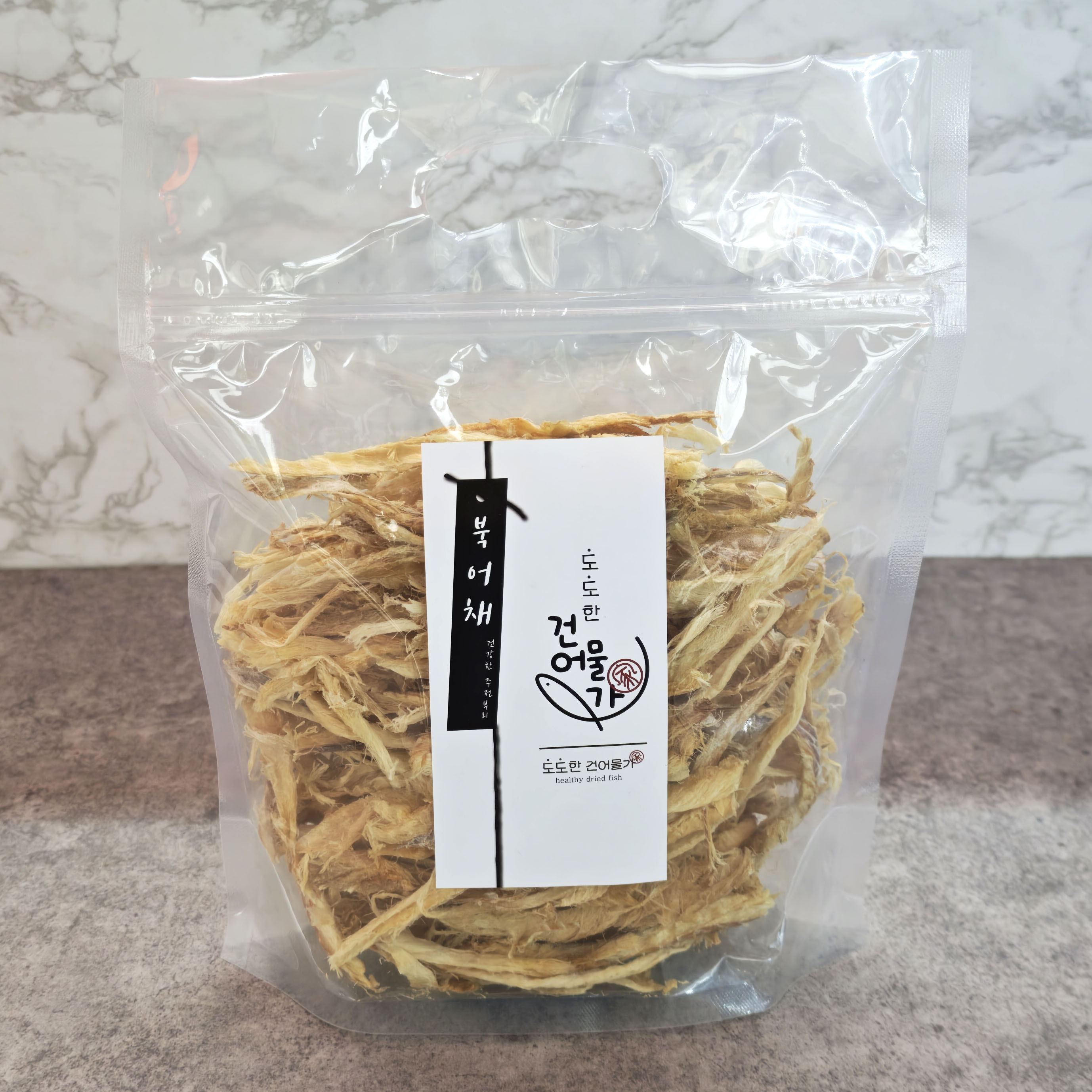 장안동 건어물 시원한 국물 황태채 짱아찌 [북어채] 250g - 상품 이미지