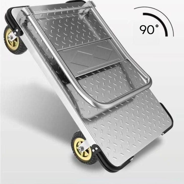 대형 구르마대차 접이식 짐수레 끌차 창고 운반카트 90x60cm 1000kg 무소음