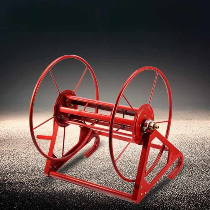 농약줄 감는기계 농업용 호스 보관대 정리 랙 200m 레드 핸드형 6mm 내외 - 상품 이미지