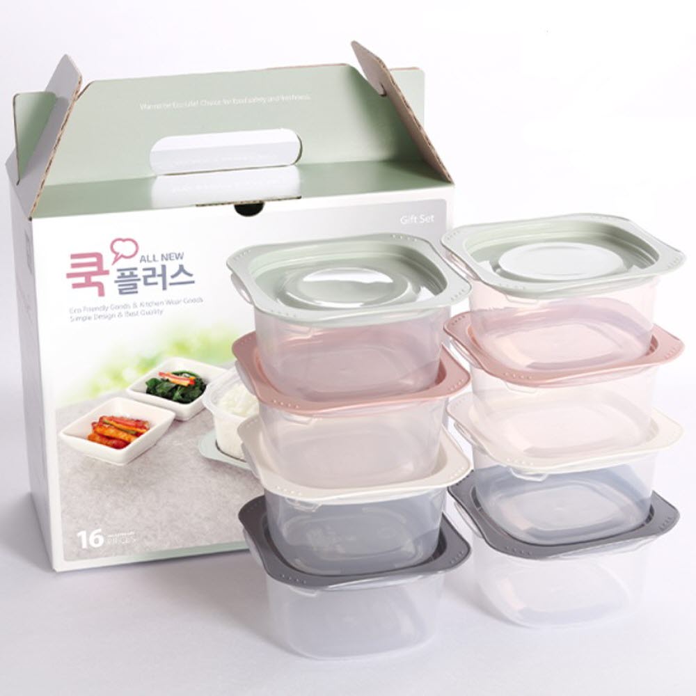 김통 전자레인지용 밥그릇 냉동실 정리용기 냉동밥 보관 16p - 메인 이미지