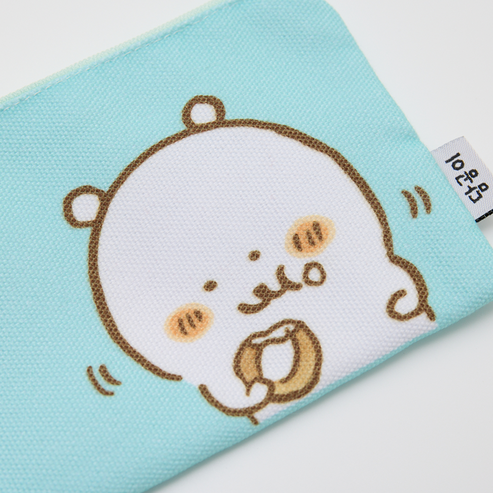 담곰이 롱 파우치 소품 농담곰 필통 펜슬 케이스 베이지 필기 캐릭터 굿즈 - 상세 이미지 3