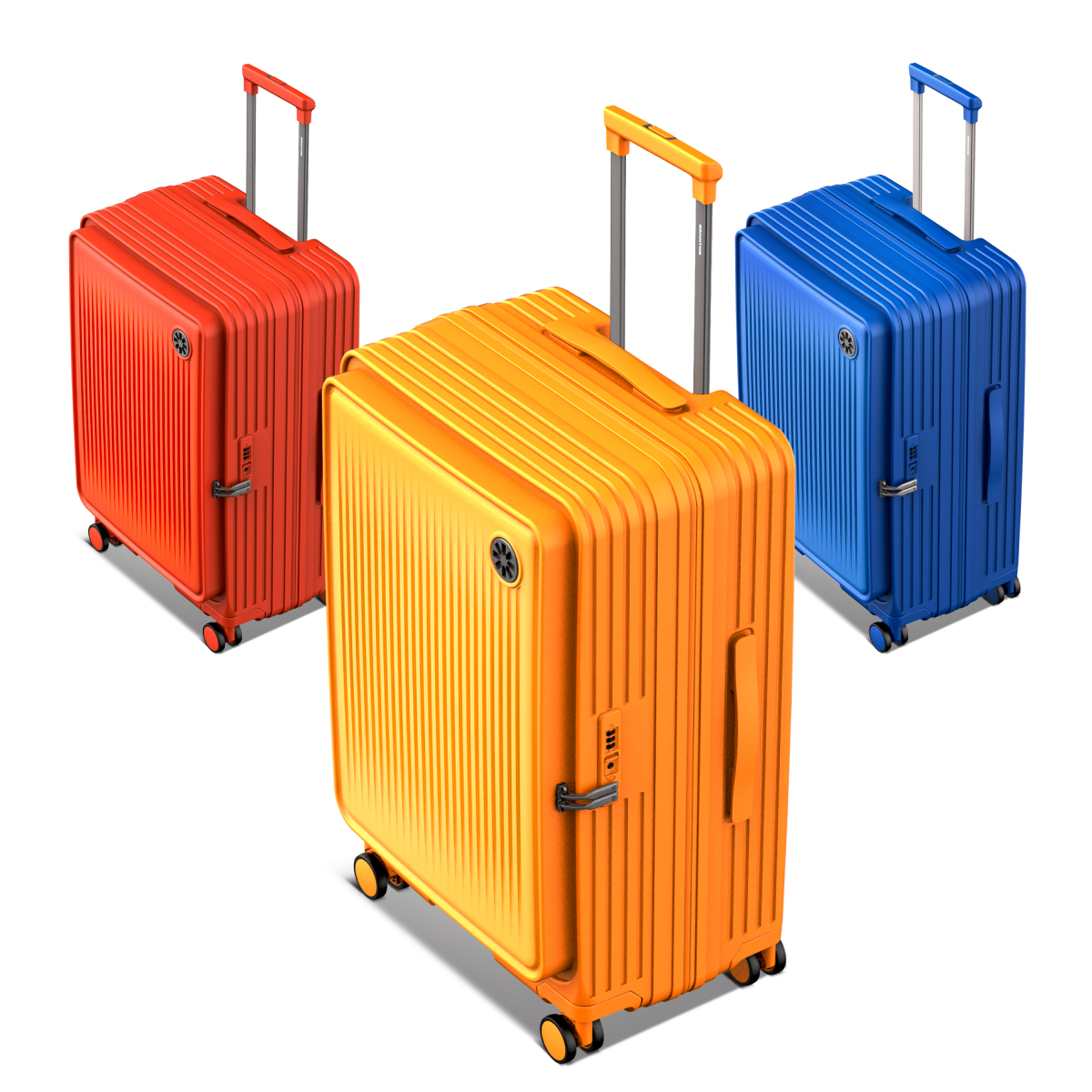 엘론 52cm(20인치) 여행용캐리어 전면오픈 컵홀더 기내반입 큰여행가방 기내용 경량러기지