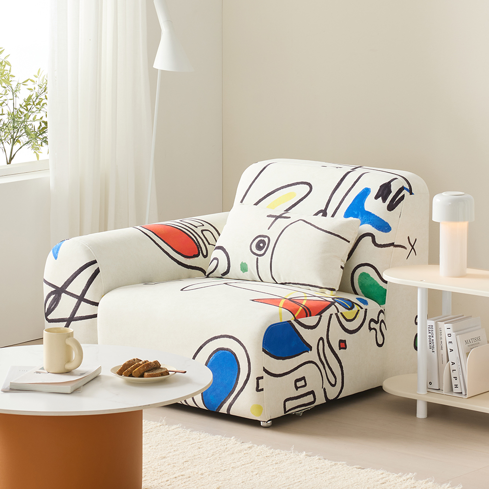 듀이 아트 1인용 쇼파 프리미엄 갤럭시 패브릭 모듈 소파 CL526