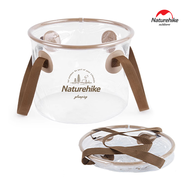네이처하이크 캠핑 설거지통 10L 투명 캠프 바스켓 방수 식기 바구니