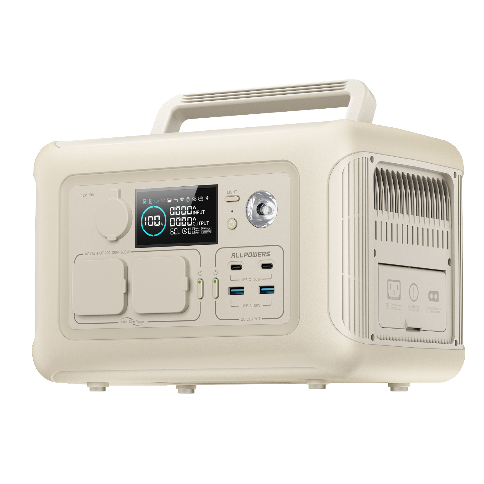ALLPOWERS 600W 차량용 전원 600w 파워 비상용 모바일 고출력 캠핑용 유럽규격 220V - 상세 이미지 4