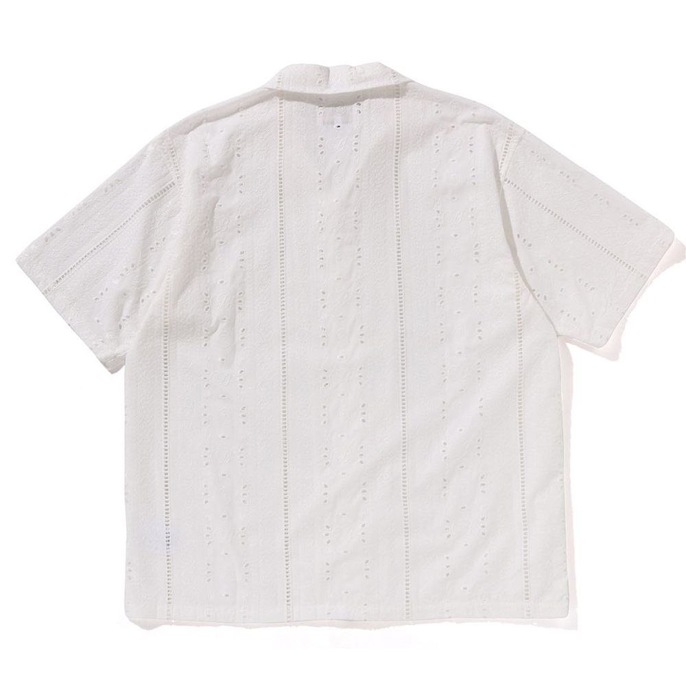 베이프 셔츠 EMBROIDERY OPEN COLLAR SS SHIRT 1L30-132-305 - 상세 이미지 2