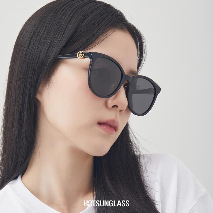 구찌 선글라스 GG1180SK 여자 클래식 원형 뿔테 럭셔리 자외선차단선글라스 - 상세 이미지 3