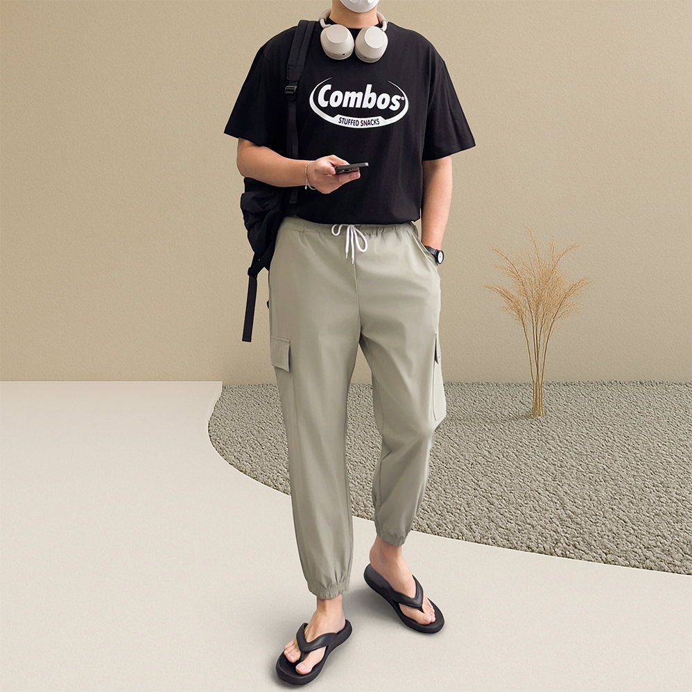1+1 남자오버핏반팔티 20수반팔티 쿨티 - 상세 이미지 4