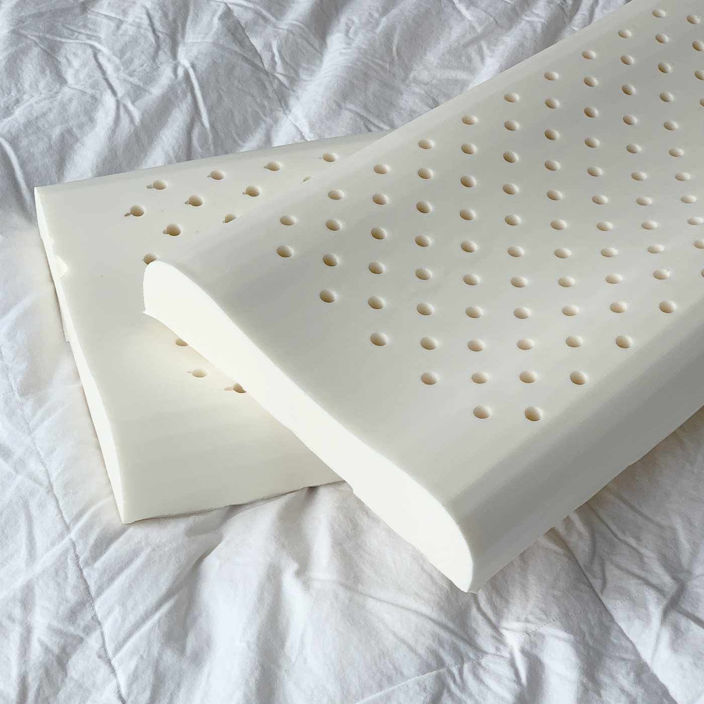 아카시아홈 낮은 경추베개 천연라텍스 굴곡 거북목 일자목베개