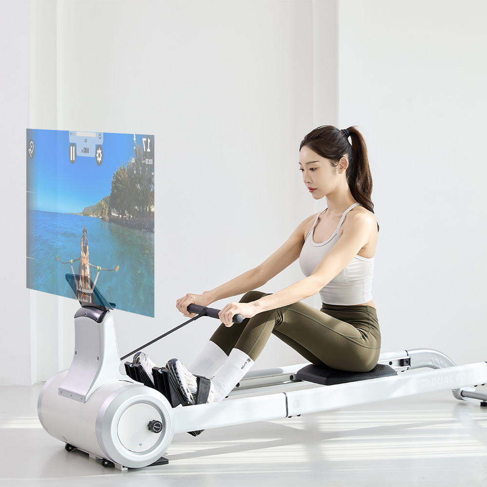 멜킨 로잉머신 싱크 듀얼포스 노젓기 전신 가정용 헬스장 유산소 게임 운동기구 조정 머신